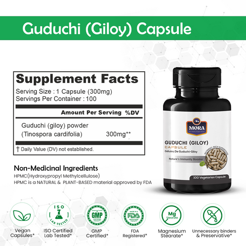 Guduchi (Giloy) Capsules for Immunity & Detox
