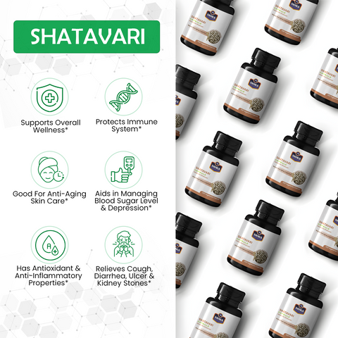 Shatavari Capsules for Hormonal Balance & Vitality